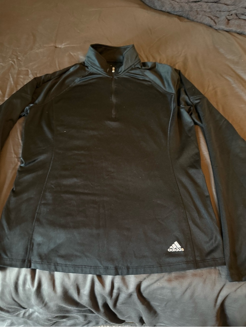 adidas women’s golf Black Half-Zip Athletic Pullover